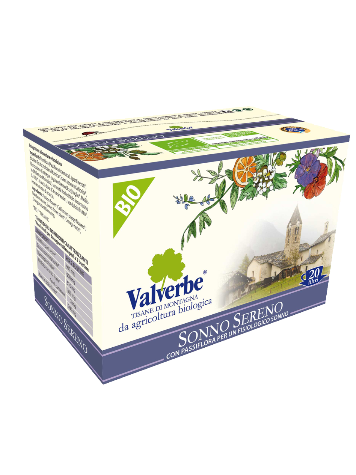 Sonno Sereno tisana Valverbe box 30g / 20 filtri